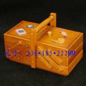 деревянная швейная коробка